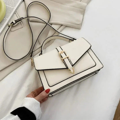 Elegante Damen Crossbody Tasche aus PU-Leder mit Schnallenverschluss – Stilvolle Umhängetasche für Alltag & Abend