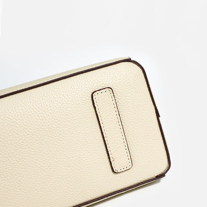 Elegante Damen-Handtasche mit Goldverschluss – Zeitloses Design aus veganem Leder