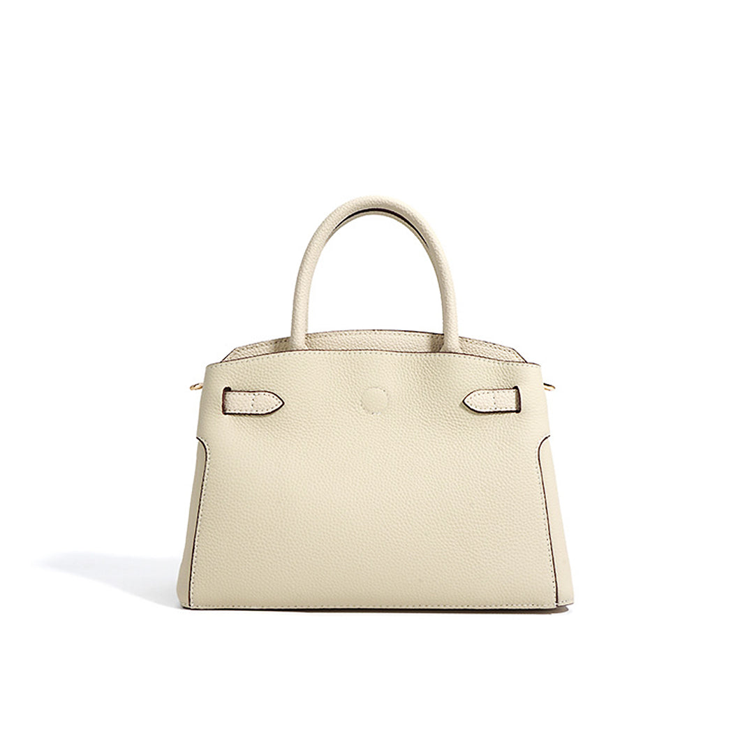 Elegante Damen-Handtasche mit Goldverschluss – Zeitloses Design aus veganem Leder
