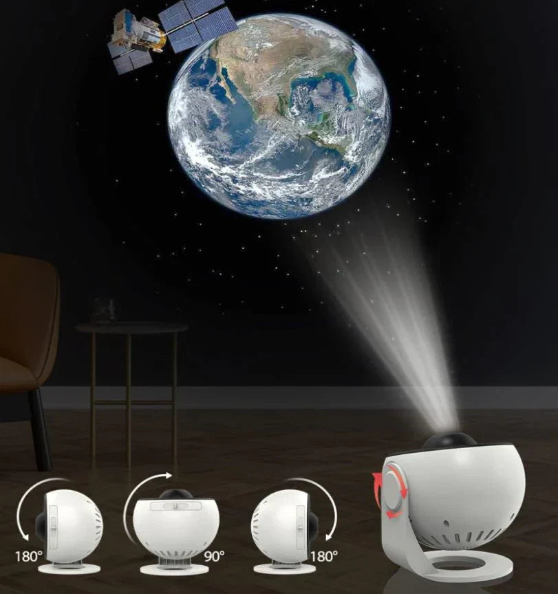LED Galaxy Nachtlampe – Sterrenhemel Projektor mit 12 Ruimtemotieven für Kinderzimmer & Schlafzimmer