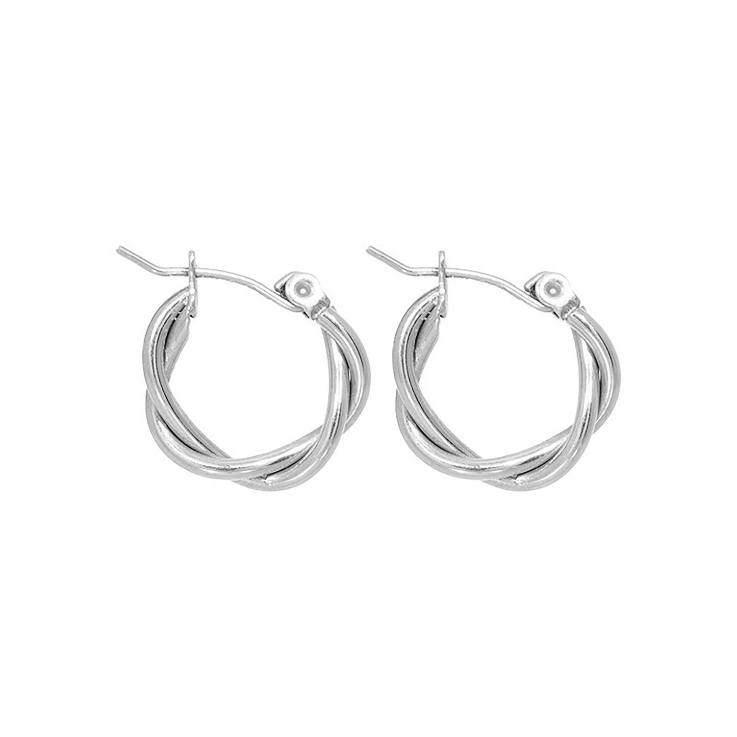 Goldene Creolen – gedrehte Twisted Hoops aus Edelstahl, nickelfrei & hypoallergen