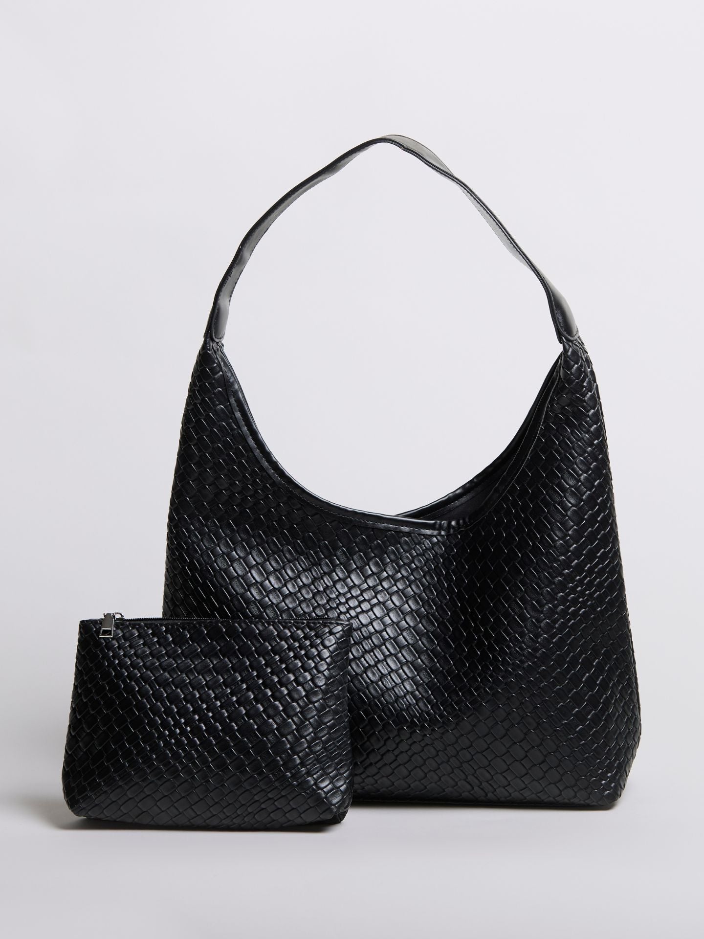Luxuriöse Geflochtene Schultertasche mit Etui – Geräumig, Stilvoll & Nachhaltig