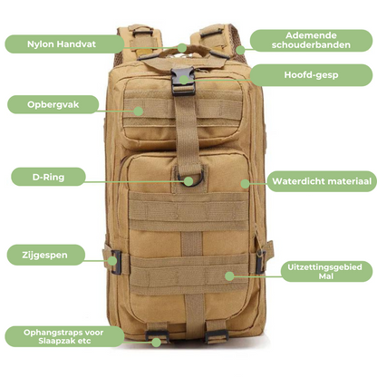 Taktischer 45 L Rucksack MOLLE | robuster Outdoor-Militär-Rucksack, wasserdicht & langlebig