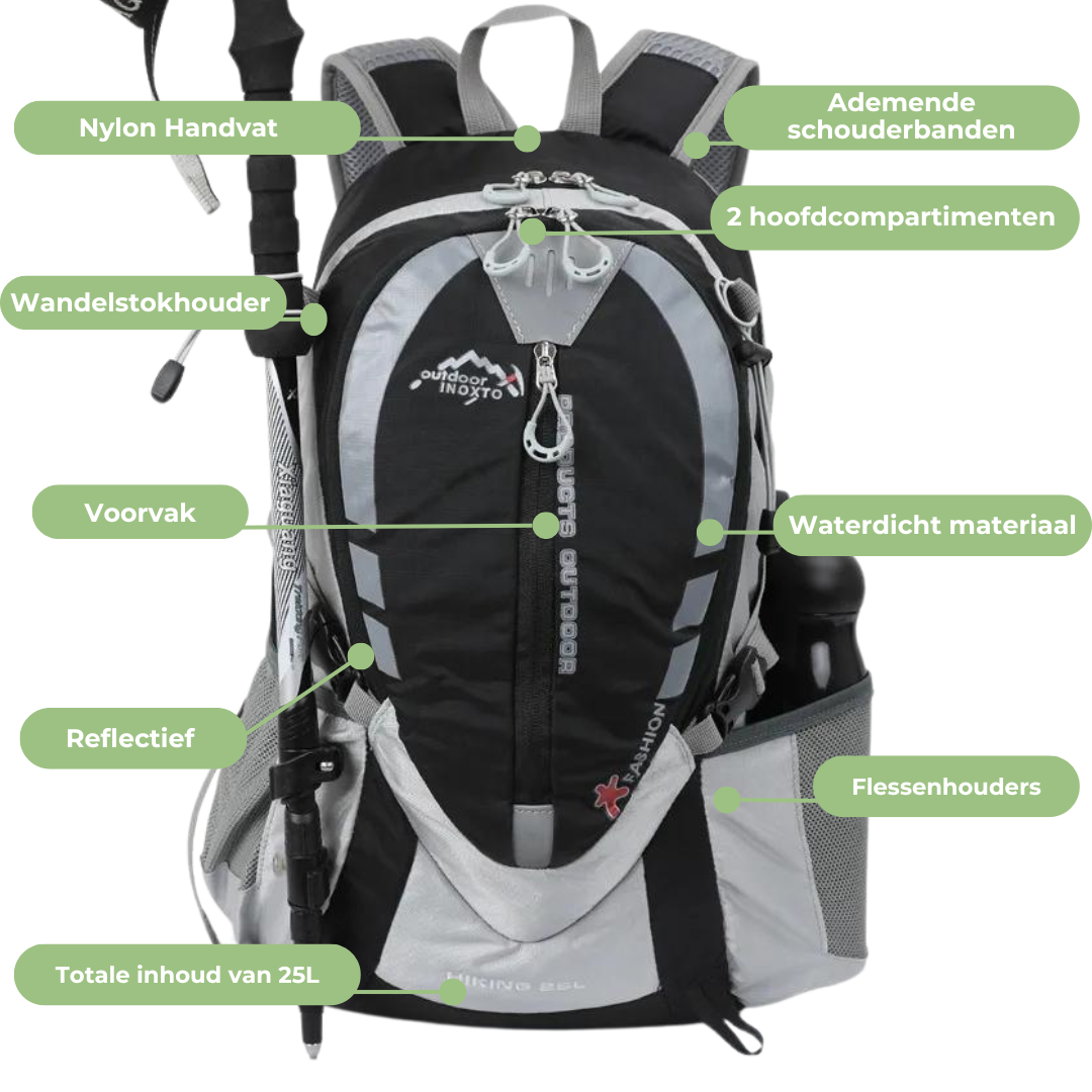 Premium Outdoor Rucksack 25L – Wasserdicht, Leicht & Atmungsaktiv für Wandern, Reisen & Radfahren