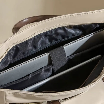 Trendy Laptoptasche Damen 15,6 Zoll – Elegante PU Leder Umhängetasche für Business & Alltag