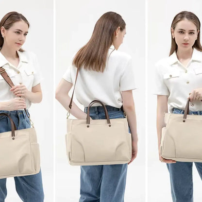 Trendy Laptoptasche Damen 15,6 Zoll – Elegante PU Leder Umhängetasche für Business & Alltag