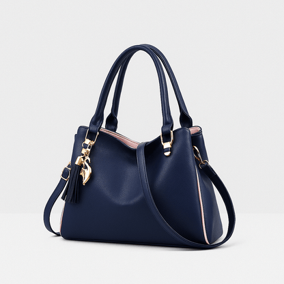 Trendy Schwarze Damen Handtasche – Mit Verstellbarem Schulterriemen