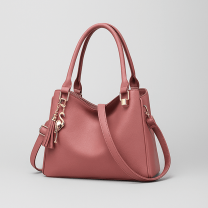 Trendy Schwarze Damen Handtasche – Mit Verstellbarem Schulterriemen