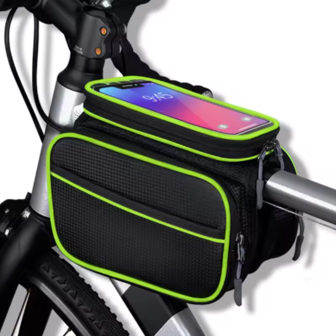 Wasserdichte Fahrradtasche mit Handyhalterung – Touchscreen-Fenster & Doppeltem Stauraum