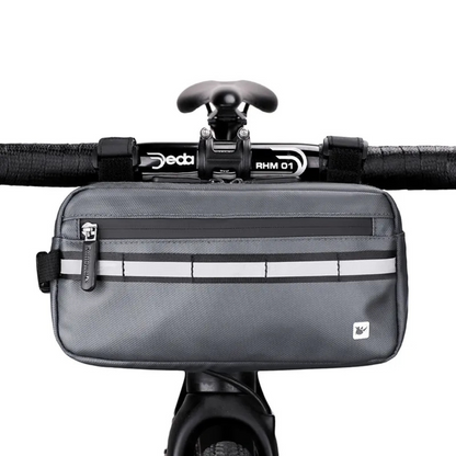 Wasserdichte Lenkertas – 4L Fahrradtasche mit Reißverschluss – Schwarz/Navy Blau