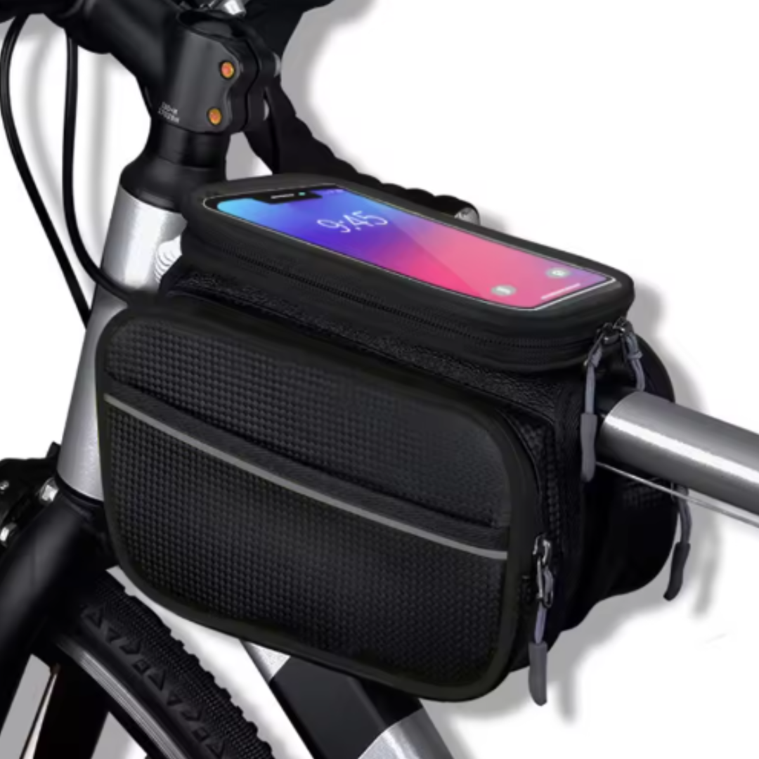 Wasserdichte Fahrradtasche mit Handyhalterung – Touchscreen-Fenster & Doppeltem Stauraum