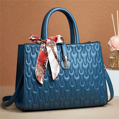 Elegante Damen Handtasche mit Schal – Luxuriöse Tasche in verschiedenen Farben