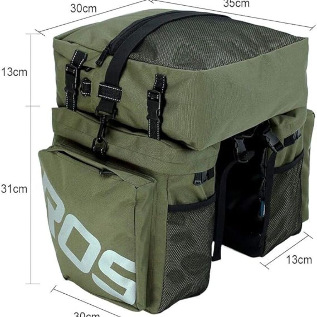 Wasserdichte Doppelte Fahrradtasche – Große Kapazität, Reflektierend & Ideal für Abenteuer