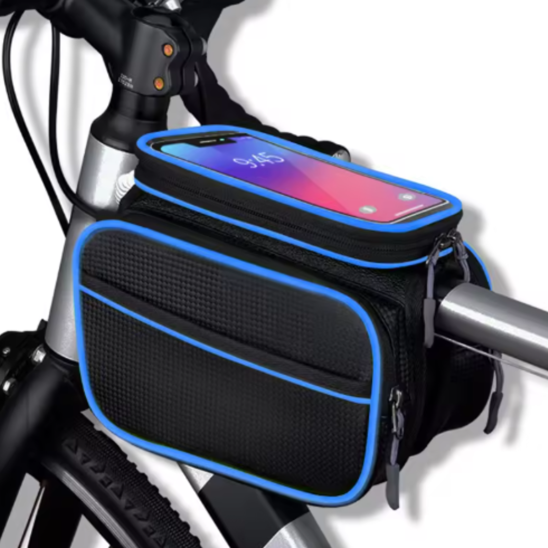 Wasserdichte Fahrradtasche mit Handyhalterung – Touchscreen-Fenster & Doppeltem Stauraum