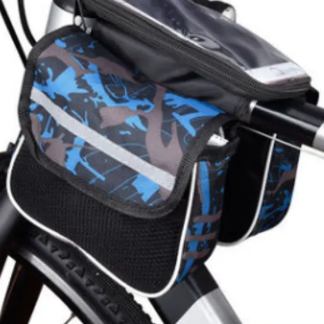 Wasserdichte Fahrradtasche mit Handyhalterung – Touchscreen-Fenster & Doppeltem Stauraum