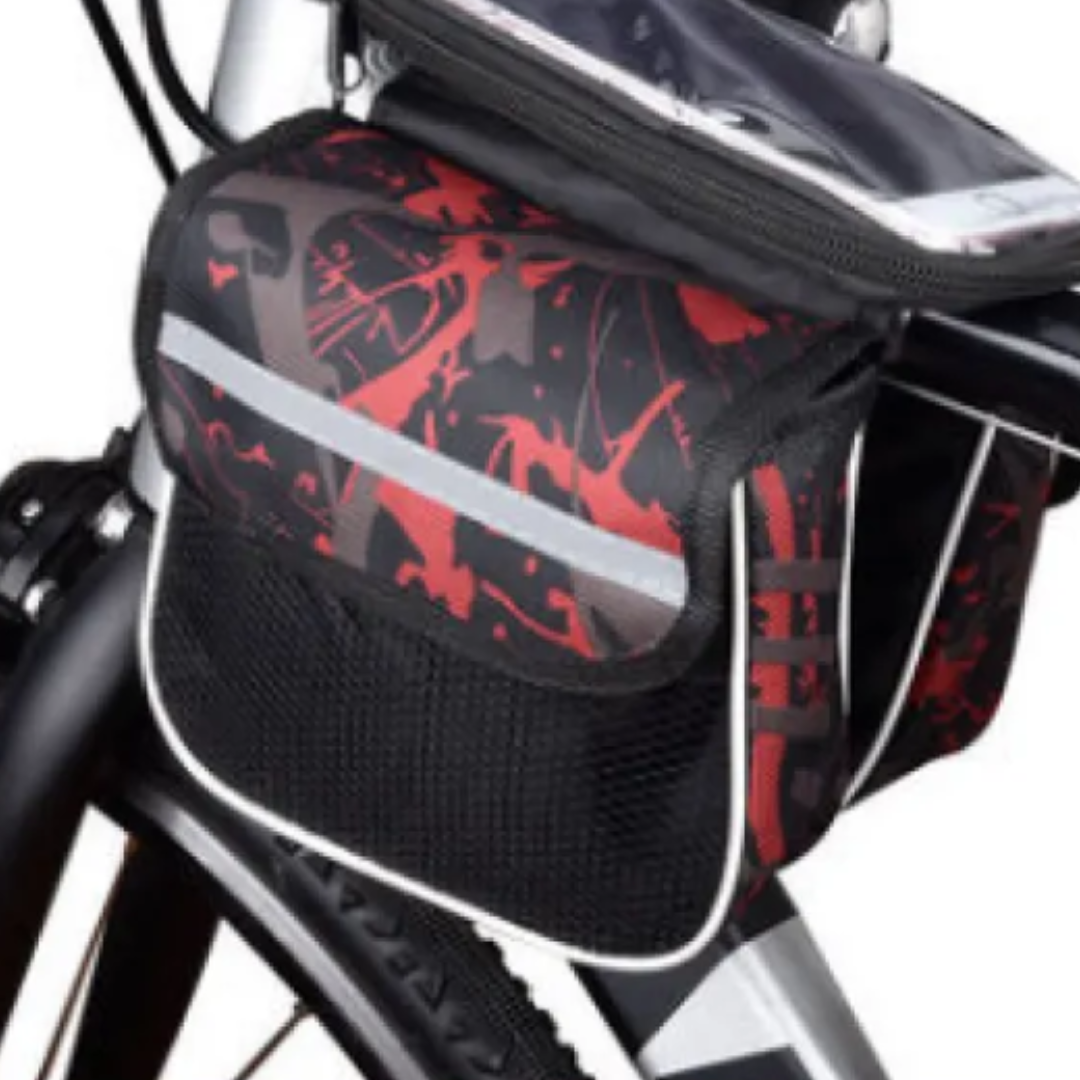 Wasserdichte Fahrradtasche mit Handyhalterung – Touchscreen-Fenster & Doppeltem Stauraum