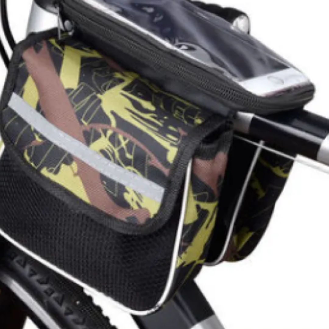 Wasserdichte Fahrradtasche mit Handyhalterung – Touchscreen-Fenster & Doppeltem Stauraum