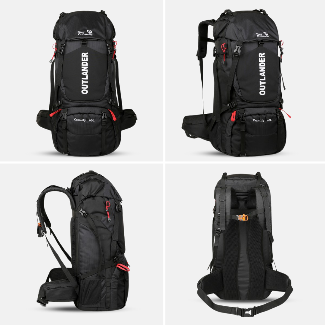 Wasserdichter 60L Trekkingrucksack – Ergonomisch, Ultraleicht, Ideal für Wandern & Camping