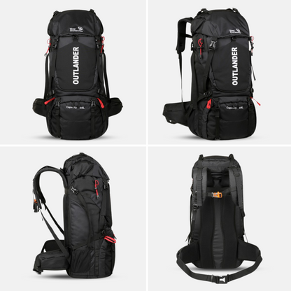 Wasserdichter 60L Trekkingrucksack – Ergonomisch, Ultraleicht, Ideal für Wandern & Camping