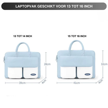 Laptoptasche Hellblau – Stilvolle & Praktische Arbeitstasche mit Mehreren Fächern