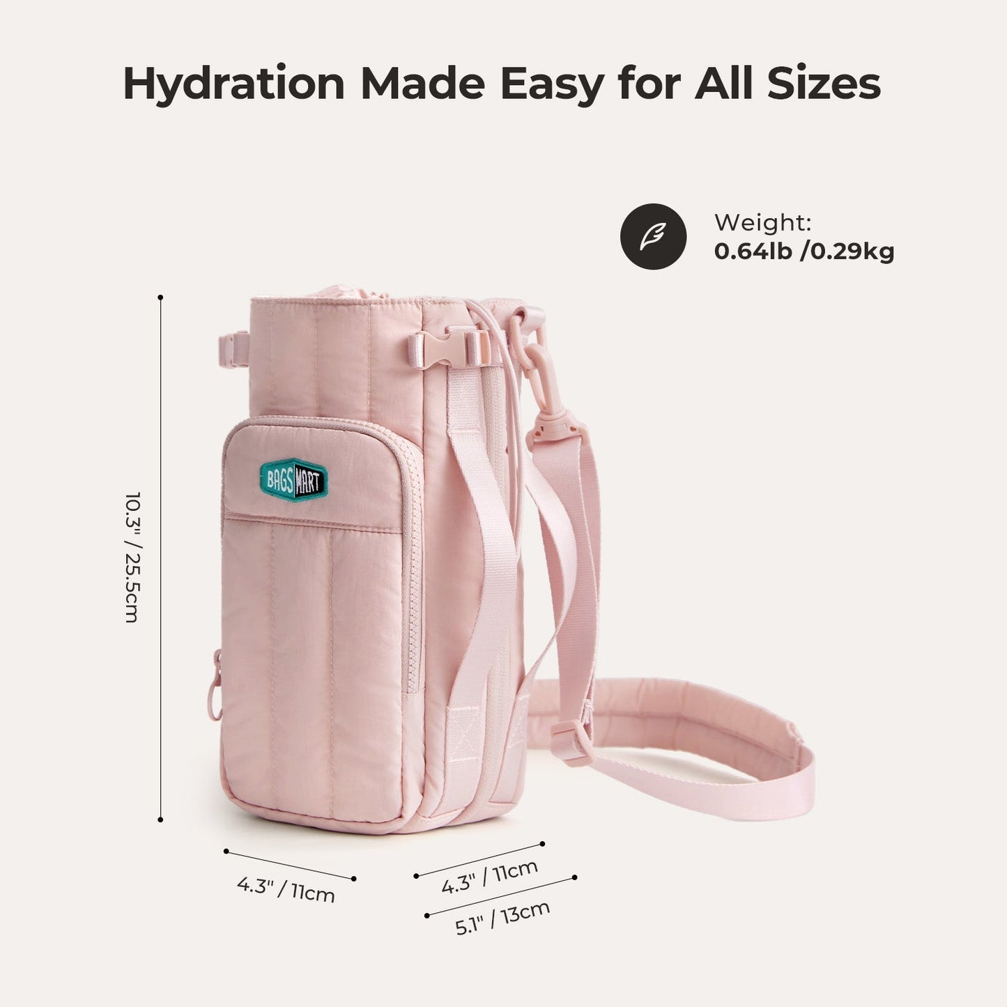 Wasserflaschen Tragetasche – Verstellbare Crossbody Tasche für Sport, Reisen & Outdoor