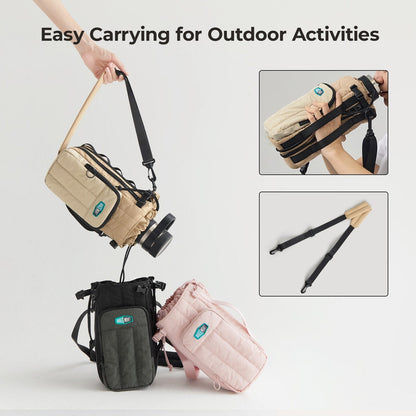 Wasserflaschen Tragetasche – Verstellbare Crossbody Tasche für Sport, Reisen & Outdoor