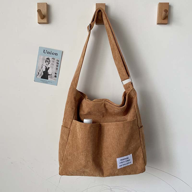 Damen Canvas Schultertasche – Stylisch, Geräumig & Wasserabweisend
