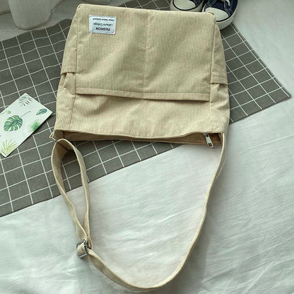 Damen Canvas Schultertasche – Stylisch, Geräumig & Wasserabweisend