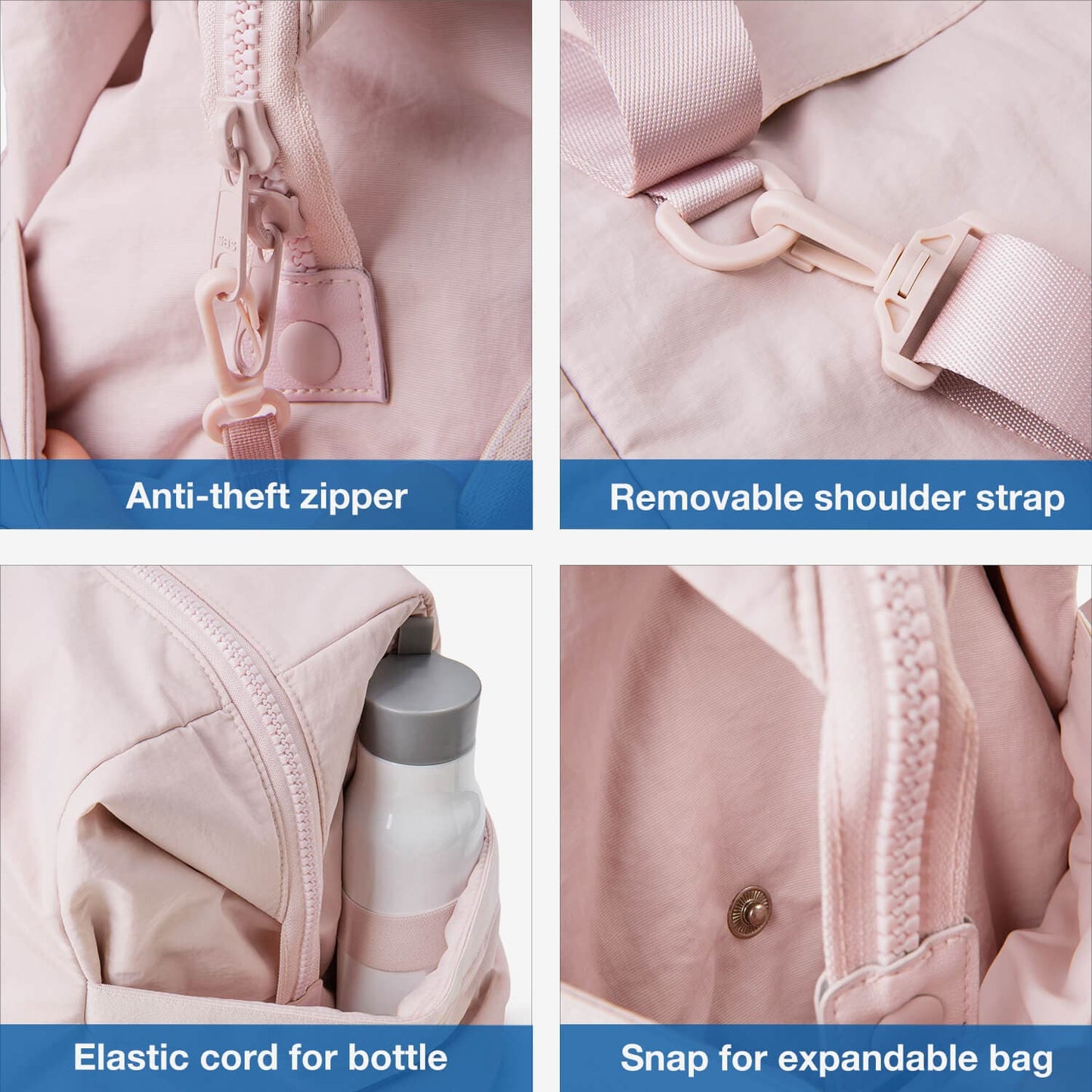 Sporttasche Damen mit Yogamatten-Halter – Wasserdicht & geräumig für Fitness & Reisen