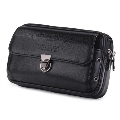 Leder Gürteltasche für Herren – Kompakte und Stilvolle Bauchtasche mit Reißverschlussfächern
