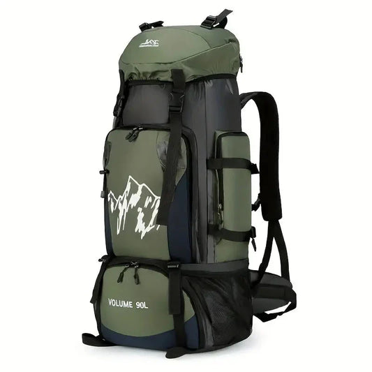 Wasserdichter 90L Outdoor Trekkingrucksack – Atmungsaktiv, Leicht & Komfortabel für Wandern, Camping & Reisen