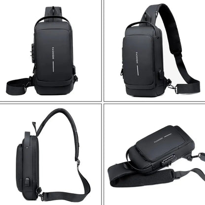 Diebstahlsichere Crossbody Tasche – Wasserdicht, USB-Ladeanschluss & Modernes Design