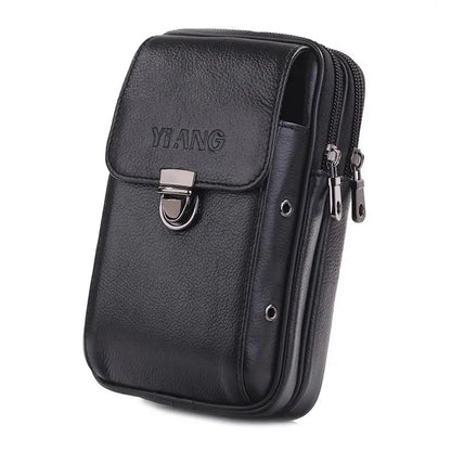 Leder Gürteltasche für Herren – Kompakte und Stilvolle Bauchtasche mit Reißverschlussfächern