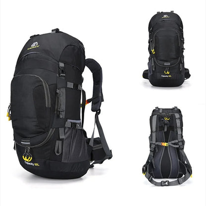 Wasserdichter 70L Wanderrucksack – Leicht, Ergonomisch & Vielseitig für Trekking, Camping & Reisen