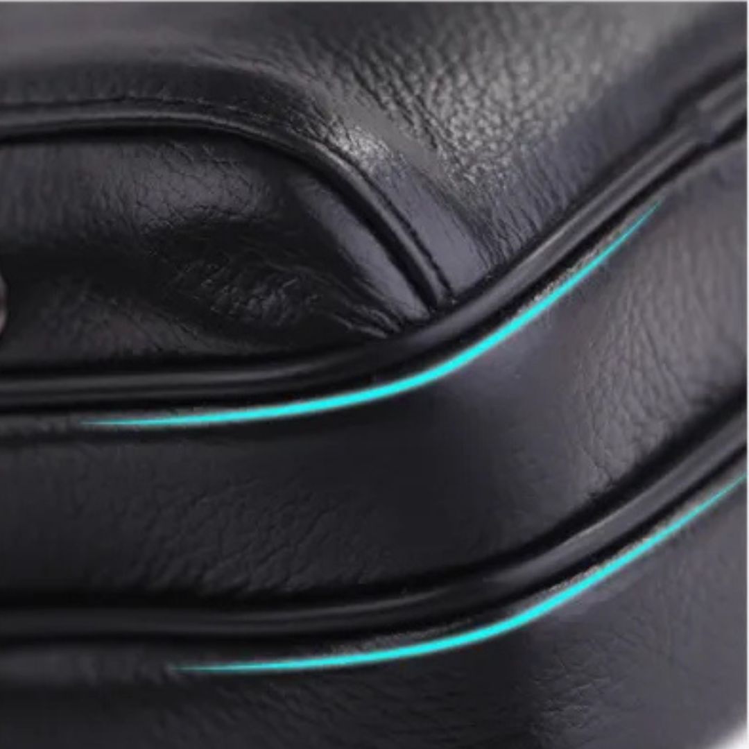 Leder Gürteltasche für Herren – Kompakte und Stilvolle Bauchtasche mit Reißverschlussfächern