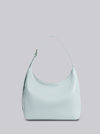 Schwarze Schultertasche Damen – Minimalistisches & geräumiges Design aus veganem Leder