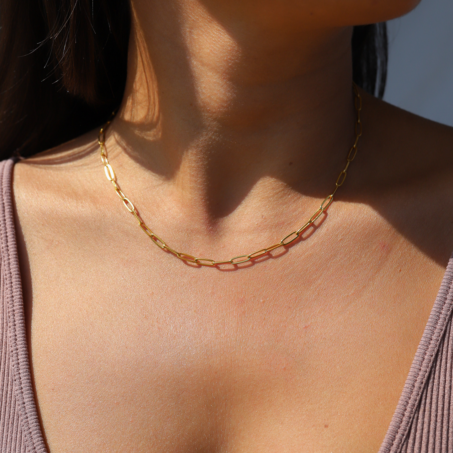 Goldene Rope-Kette aus Edelstahl – zeitlose, unisex Halskette, vergoldet & robust