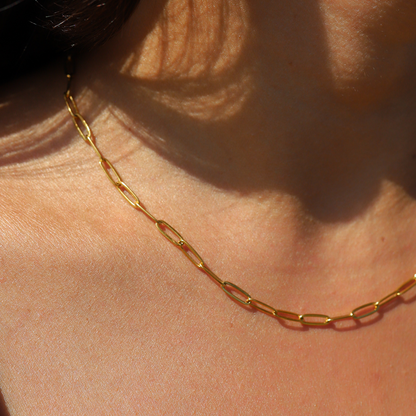 Goldene Rope-Kette aus Edelstahl – zeitlose, unisex Halskette, vergoldet & robust