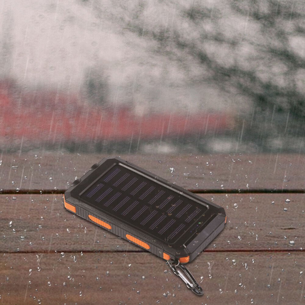 Solar Powerbank 20.000mAh – Tragbares Ladegerät mit Solarpanel, LED-Taschenlampe & wasserdichtem Design für Outdoor-Abenteuer