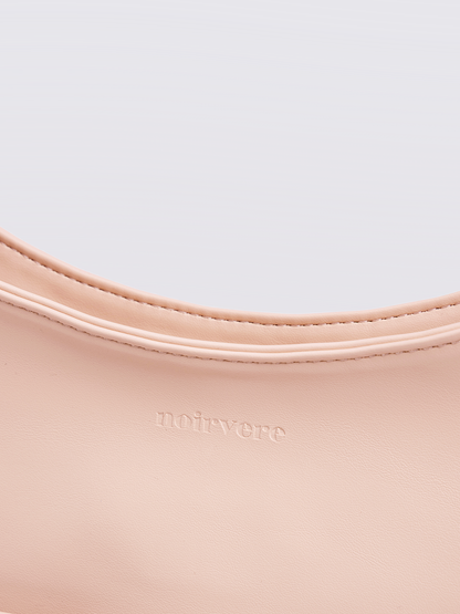 Geräumige Schwarze Schultertasche aus Veganer Leder – Minimalistisches Design