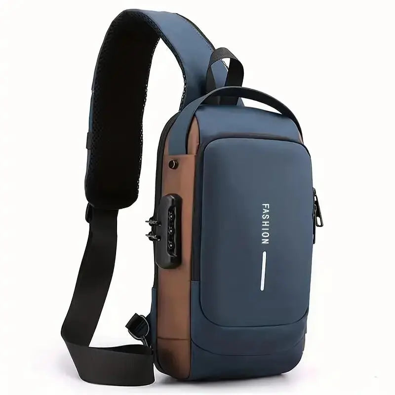 Diebstahlsichere Crossbody Tasche – Wasserdicht, USB-Ladeanschluss & Modernes Design