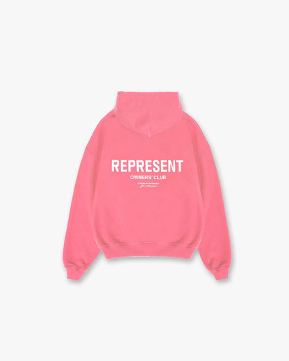 REPRESENT Hoodie – Schwarzer Unisex Kapuzenpullover mit Logo-Print