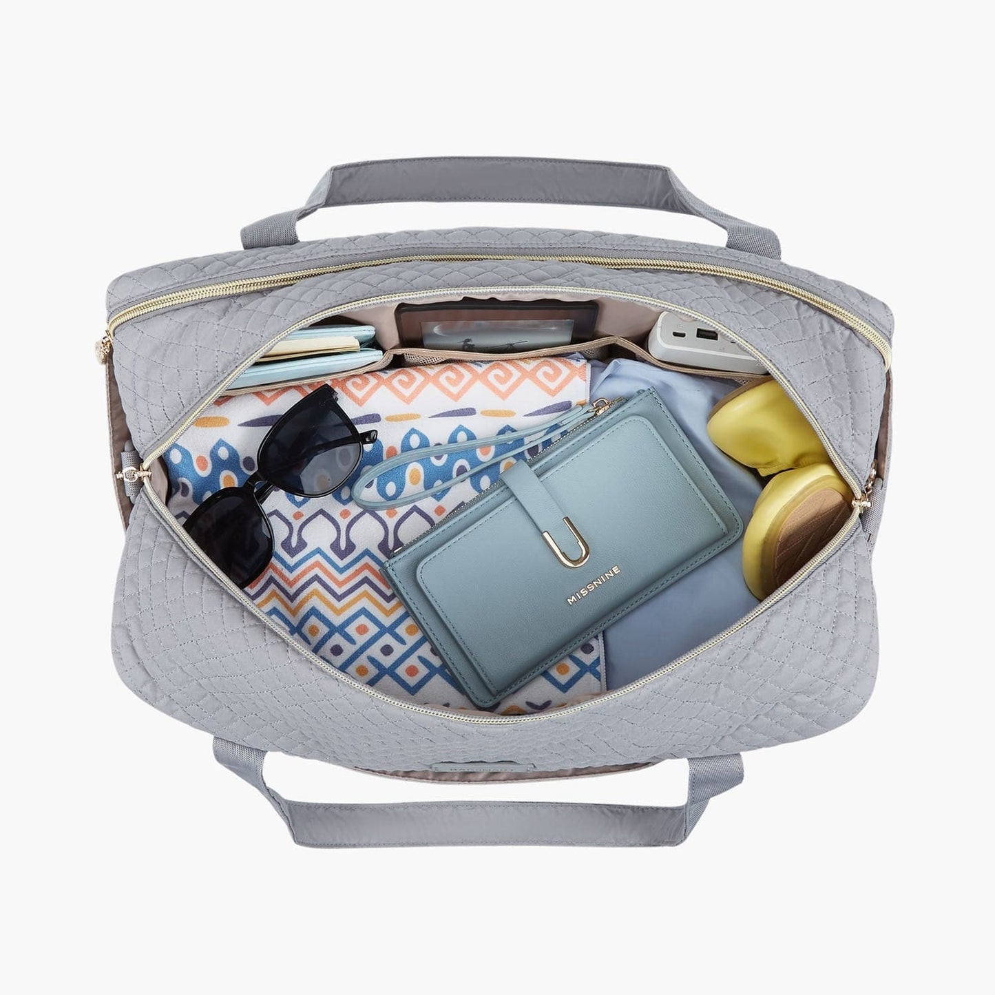 Weekender Reisetasche Damen – Große Handgepäck Tasche mit Schuhfach & Wasserabweisendem Material