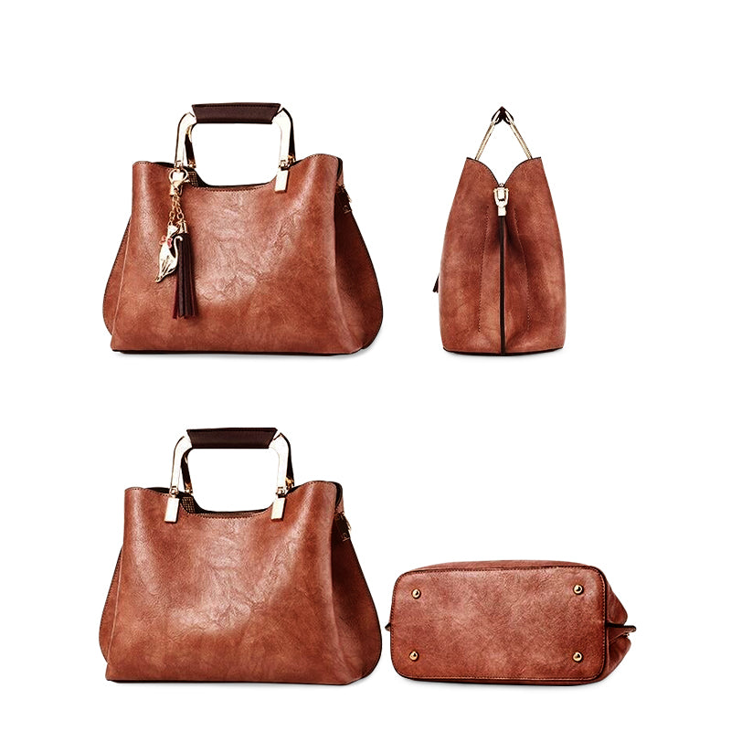 Luxuriöse Schwarze Handtasche – Stilvolle Damen Tasche
