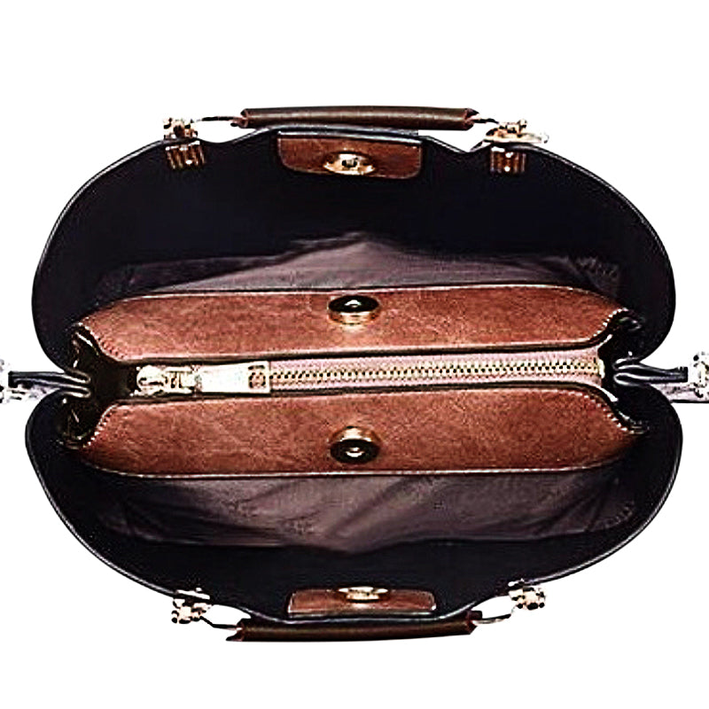 Luxuriöse Schwarze Handtasche – Stilvolle Damen Tasche