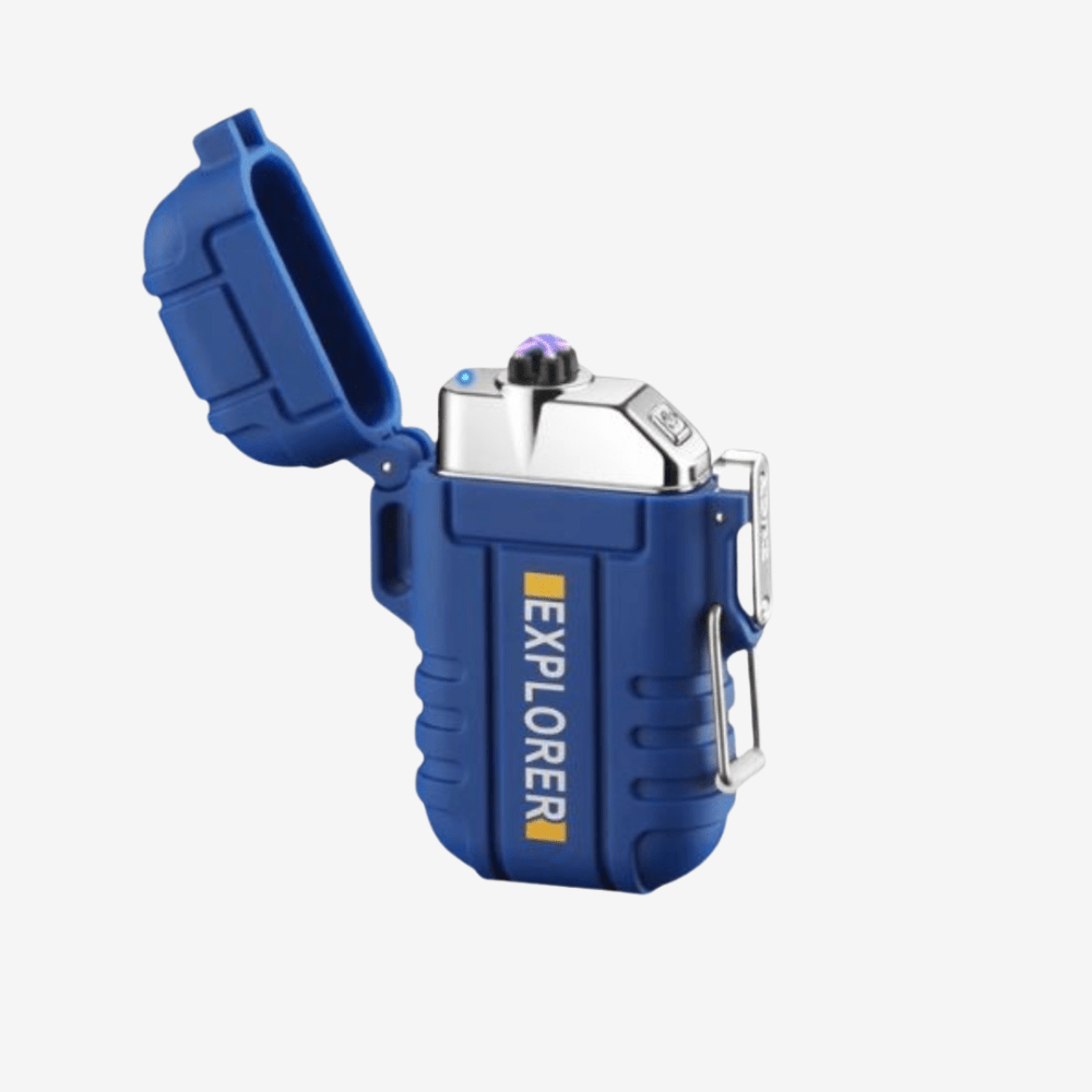 Wasserdichte Plasma Feuerzeug – USB aufladbar, winddicht & ideal für Outdoor, Camping & Survival