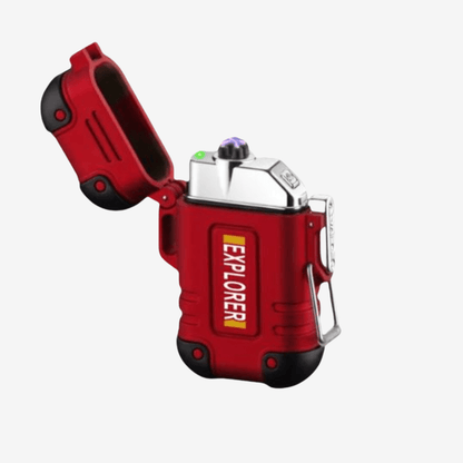 Wasserdichte Plasma Feuerzeug – USB aufladbar, winddicht & ideal für Outdoor, Camping & Survival