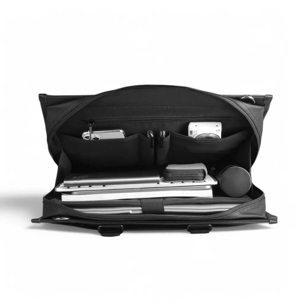 Elegante Laptoptasche für Damen 15,6" – Schwarz, wasserabweisend, Business