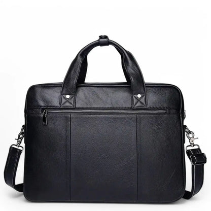 Elegante Business Laptoptasche für Herren, 16 Zoll, Echtleder