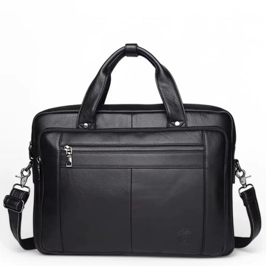 Elegante Business Laptoptasche für Herren, 16 Zoll, Echtleder